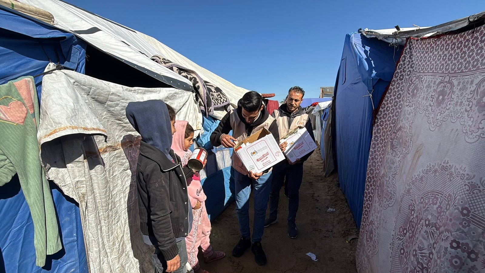 Distribución ayuda Palestina 2026