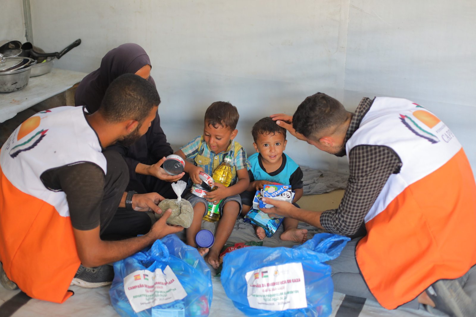 Ayuda humanitaria de emergencia de Fundación CAPP sobre el terreno